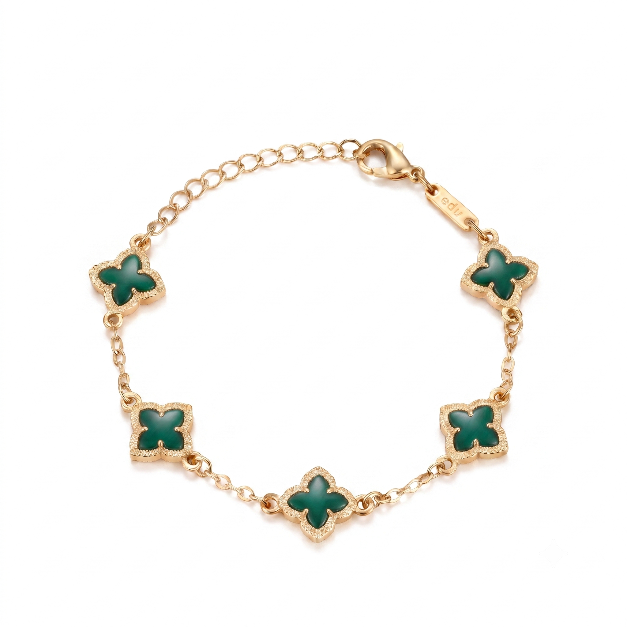 Kleeblatt-Armband im minimalistischen Design