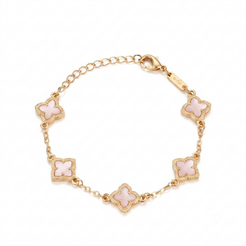 Kleeblatt-Armband im minimalistischen Design