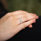 Feiner Zirkonia Ring mit 14K Vergoldung