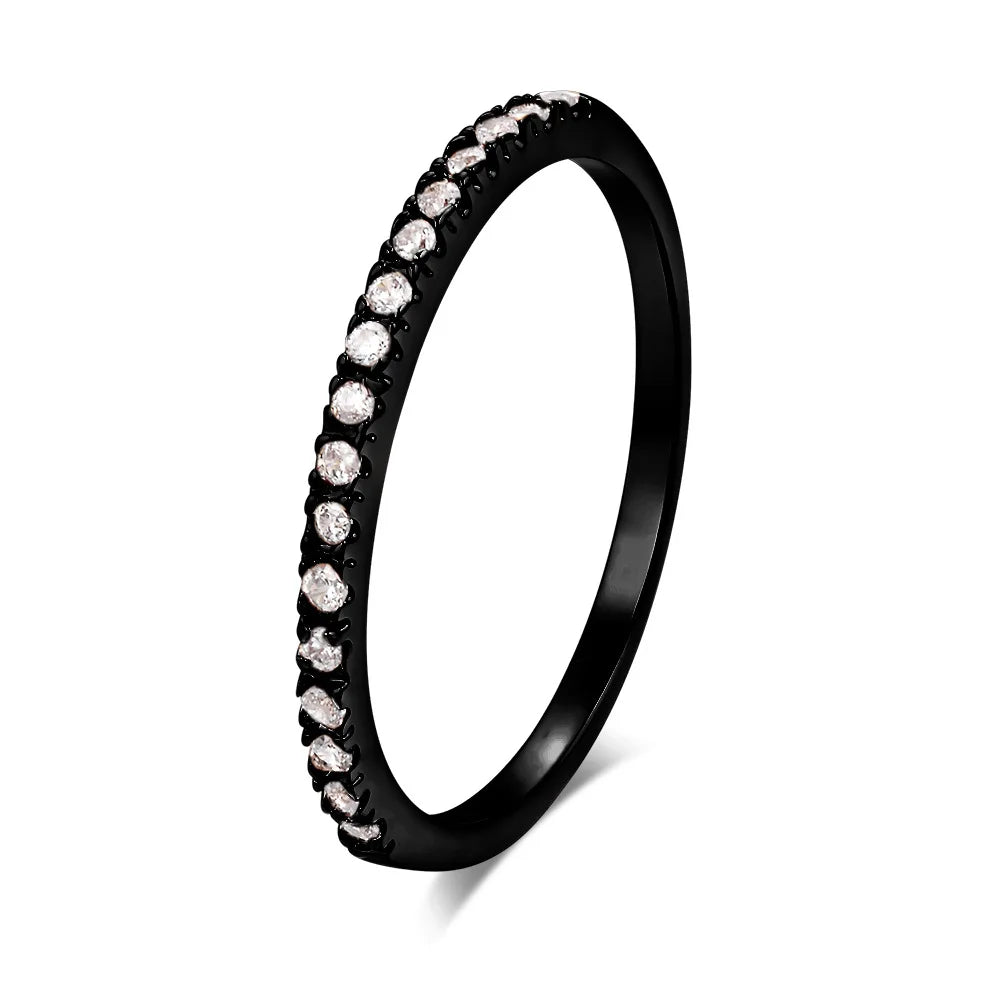 Feiner Zirkonia Ring mit 14K Vergoldung