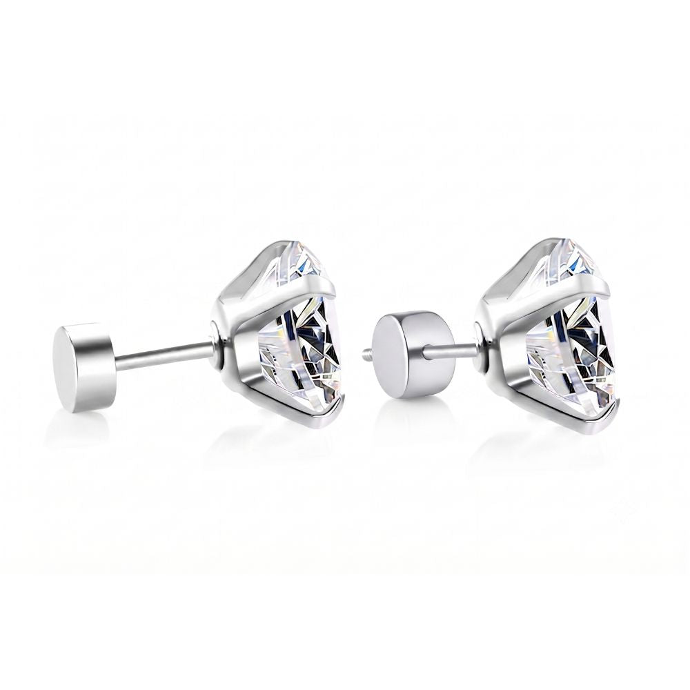 Edelstahl Ohrstecker mit Zirkonia