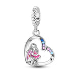 925 Sterling Silber Charm „Liebevolle Umarmung“