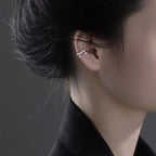 Doppelter Ear Cuff in Silberoptik – Ohne Ohrloch