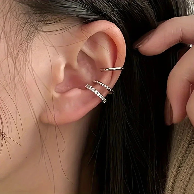 Ear Cuff aus Edelstahl in Goldoptik – Ohne Ohrloch