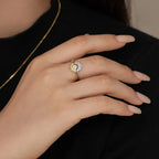 925 Sterling Silber Partnerringe Sonne & Mond