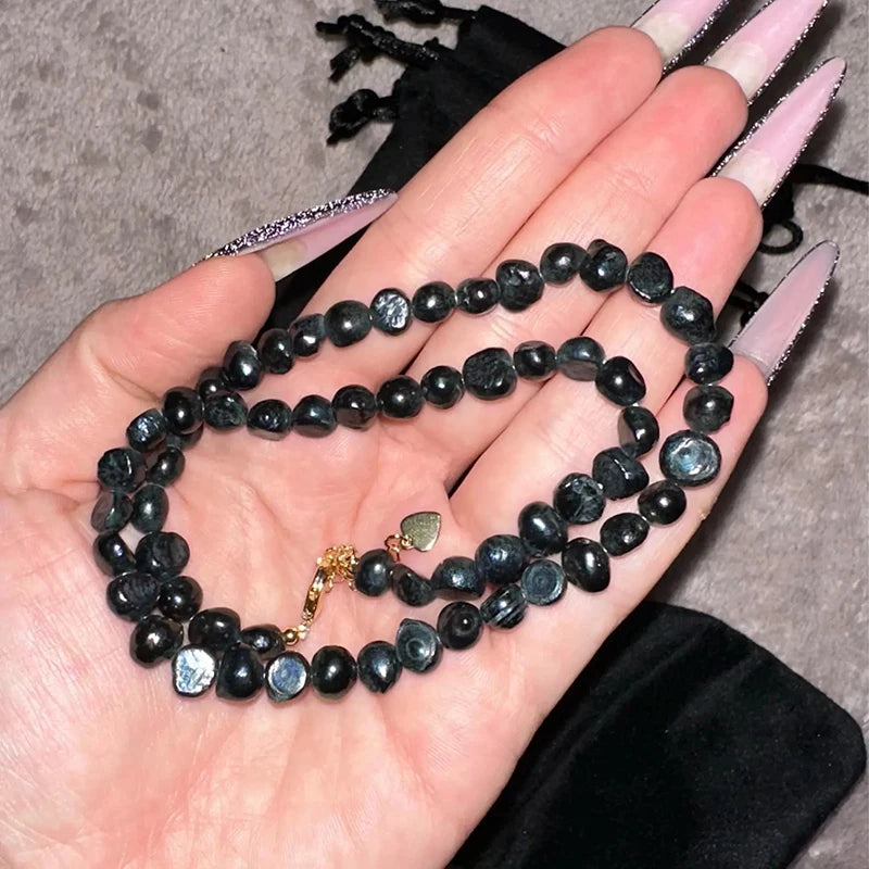 Barocke Süßwasserperlen Choker-Halskette