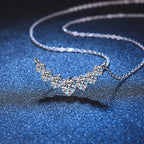 925 Sterling Silber Halskette mit 1,7 ct Ovalem Moissanit