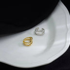 Doppelter Ear Cuff in Silberoptik – Ohne Ohrloch