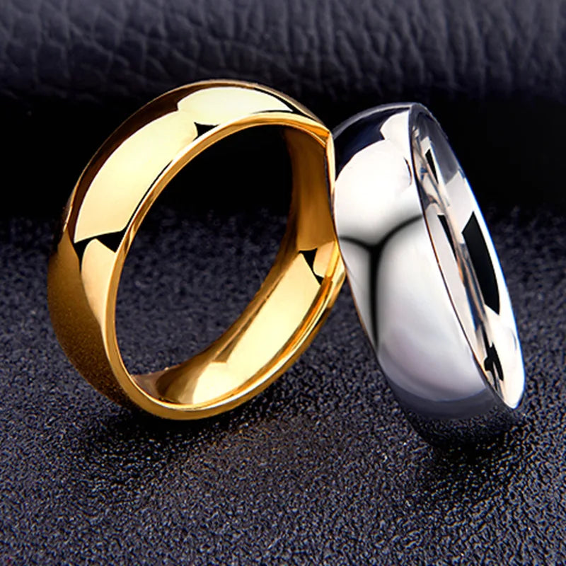 Klassischer Edelstahlring 6 mm