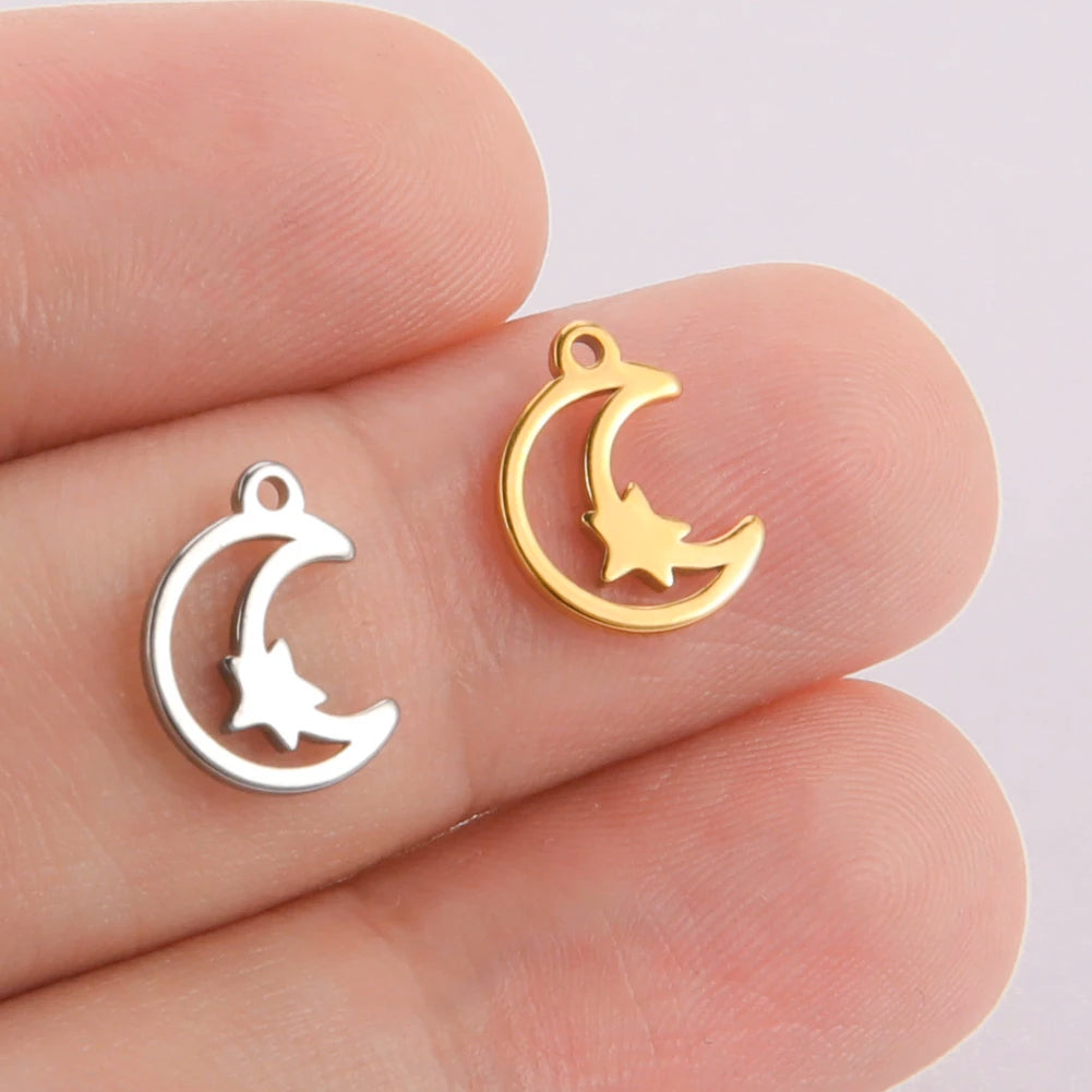 Edelstahl Charms-Set für Schmuck – 5er Set