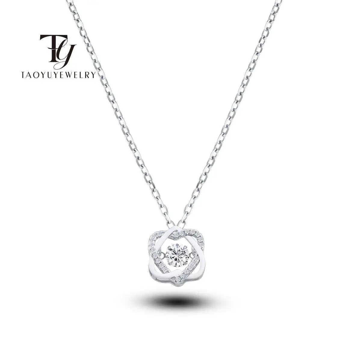 925 Sterling Silber Halskette mit 0,5 ct Moissanit