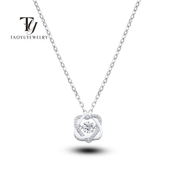 925 Sterling Silber Halskette mit 0,5 ct Moissanit
