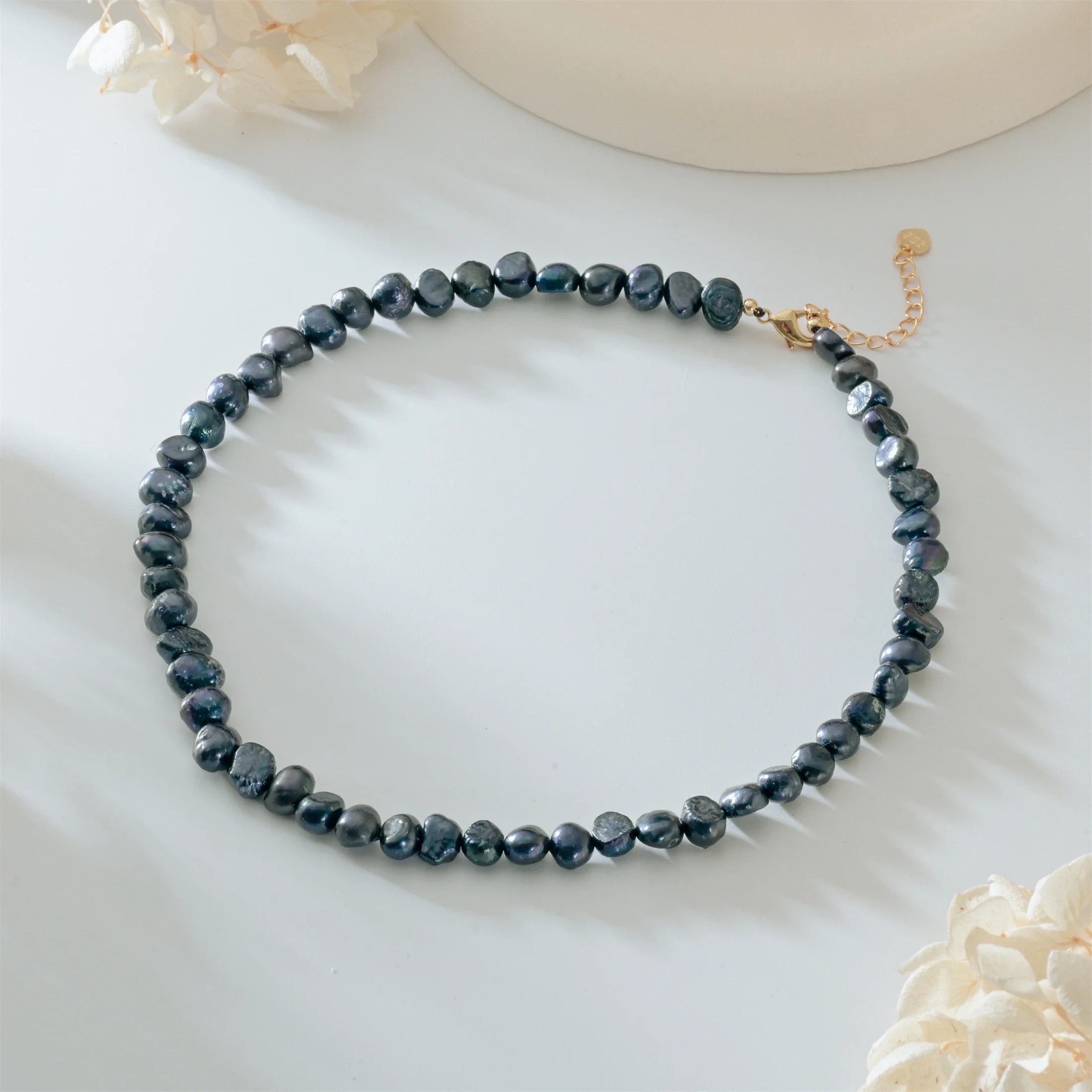 Barocke Süßwasserperlen Choker-Halskette