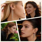 Ear Cuff mit Kette aus 18K vergoldetem Edelstahl – Ohne Ohrloch