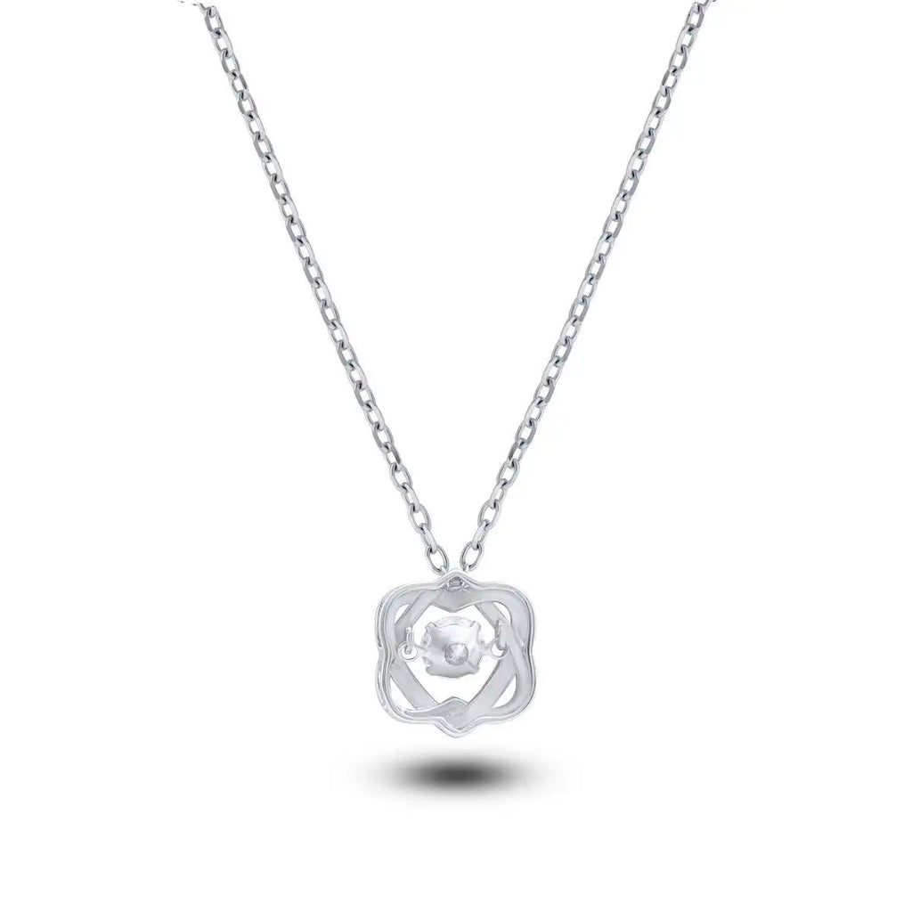 925 Sterling Silber Halskette mit 0,5 ct Moissanit