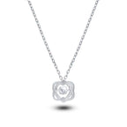 925 Sterling Silber Halskette mit 0,5 ct Moissanit