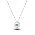 925 Sterling Silber Halskette mit 0,5 ct Moissanit