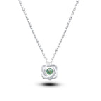 925 Sterling Silber Halskette mit 0,5 ct Moissanit