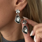Offener Ring mit Kristall-Detail