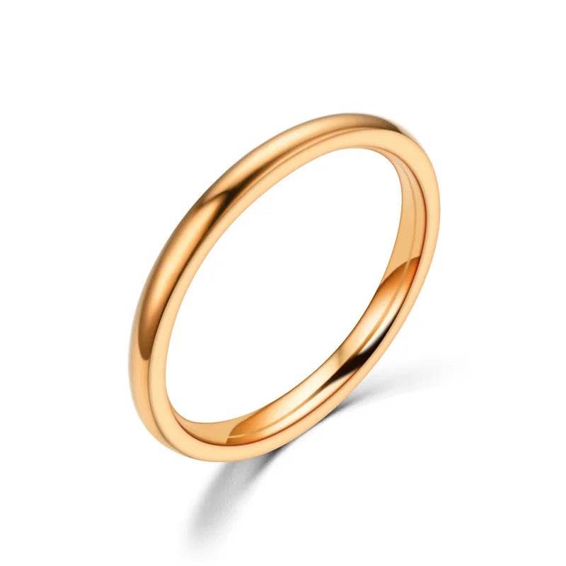 Filigraner Edelstahlring mit Roségold-Vergoldung