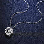 925 Sterling Silber Halskette mit 0,5 ct Moissanit