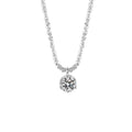 925 Sterling Silber Halskette mit Zirkonia-Anhänger
