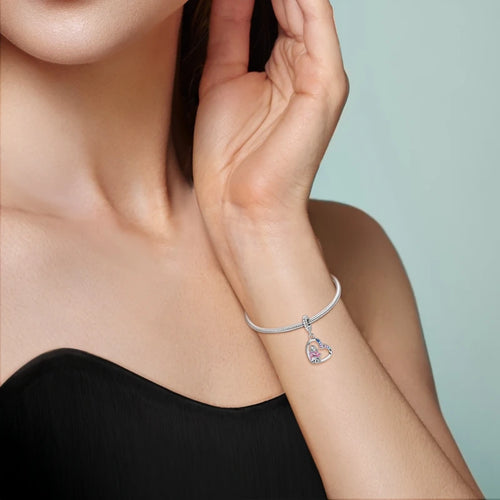 925 Sterling Silber Charm „Liebevolle Umarmung“