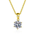 925 Sterling Silver D VVS1 Moissanite Necklace Pendant Beautiful for Women Fashion Clavicle Chain Wedding Jewelry Party Gifts