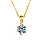 925 Sterling Silver D VVS1 Moissanite Necklace Pendant Beautiful for Women Fashion Clavicle Chain Wedding Jewelry Party Gifts