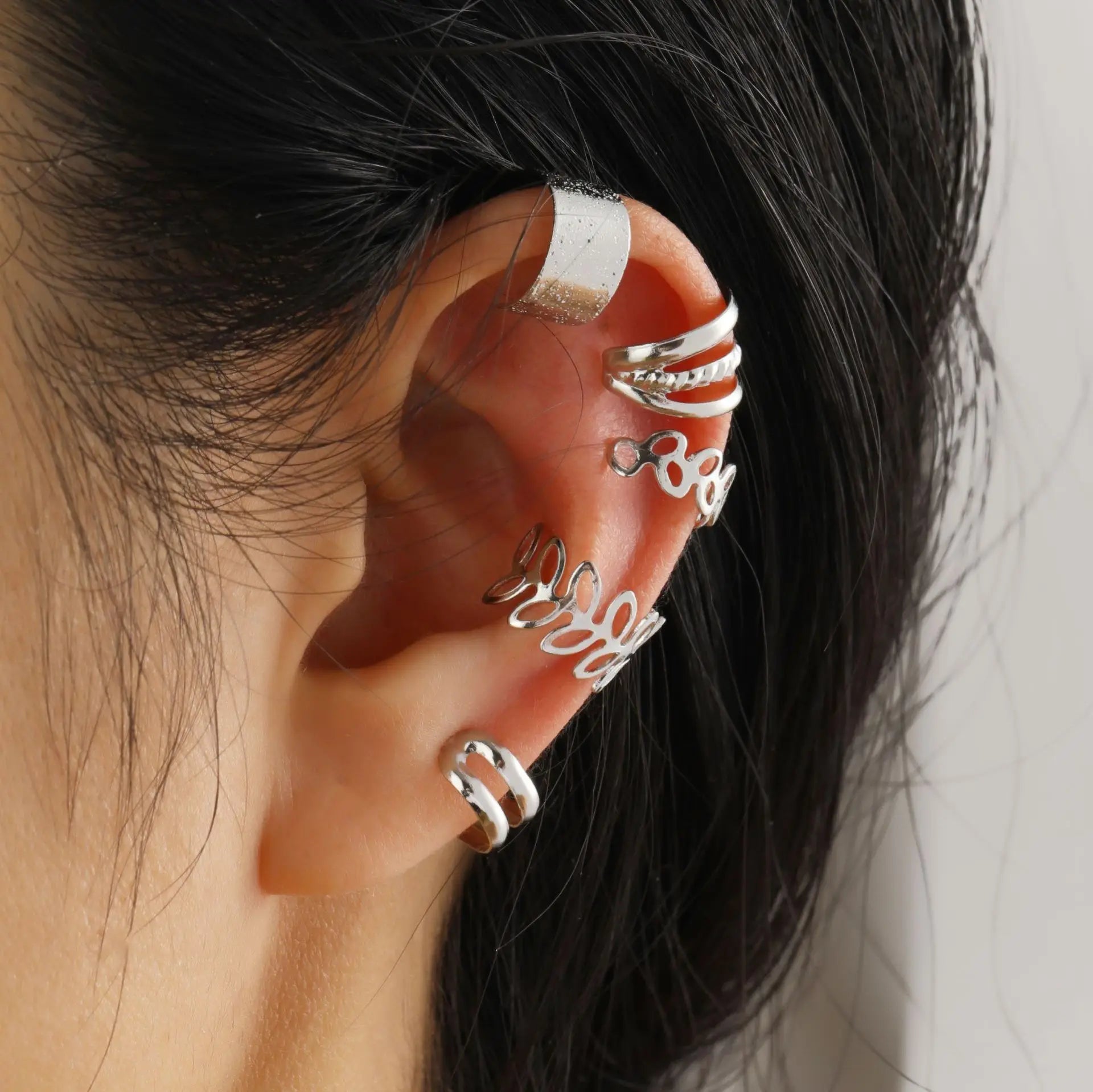 Ear Cuff aus Edelstahl in Goldoptik – Ohne Ohrloch