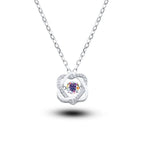 925 Sterling Silber Halskette mit 0,5 ct Moissanit