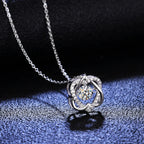 925 Sterling Silber Halskette mit 0,5 ct Moissanit