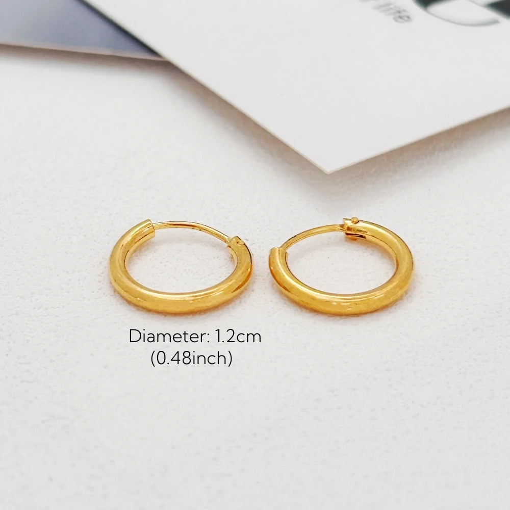 Creolen aus 18K vergoldetem Edelstahl