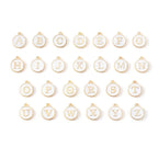 Buchstaben-Anhänger mit Emaille – 10er Set