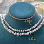 Barocke Süßwasserperlen Choker-Halskette