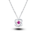 925 Sterling Silber Halskette mit 0,5 ct Moissanit