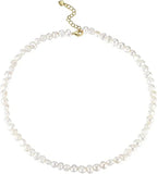 Barocke Süßwasserperlen Choker-Halskette
