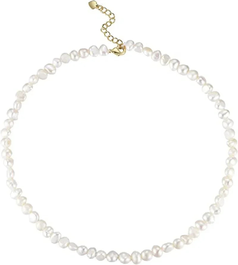 Barocke Süßwasserperlen Choker-Halskette