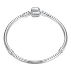 925 Sterling Silber Schlangenketten-Armband für Charms