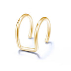 Ear Cuff aus Edelstahl in Goldoptik – Ohne Ohrloch